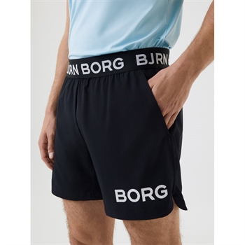 Sorte Sports Shorts med Logo fra Björn Borg.