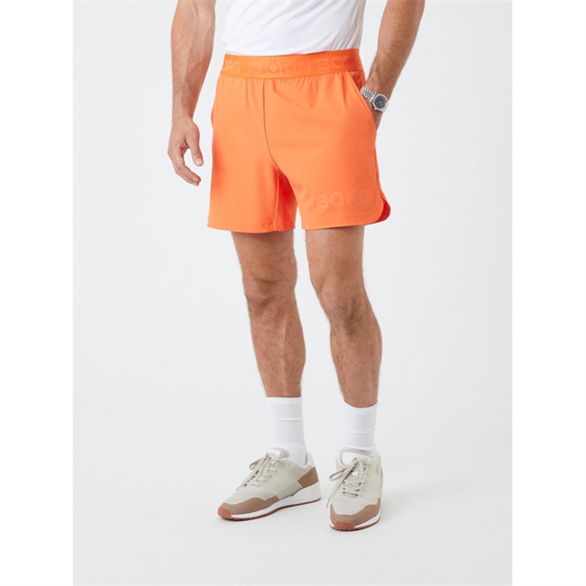 Orange Sports Shorts med Logo fra Björn Borg.