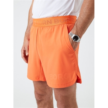 Orange Sports Shorts med Logo fra Björn Borg.