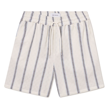 Flotte stribet shorts i beige m/ Blå striber fra Les Deux