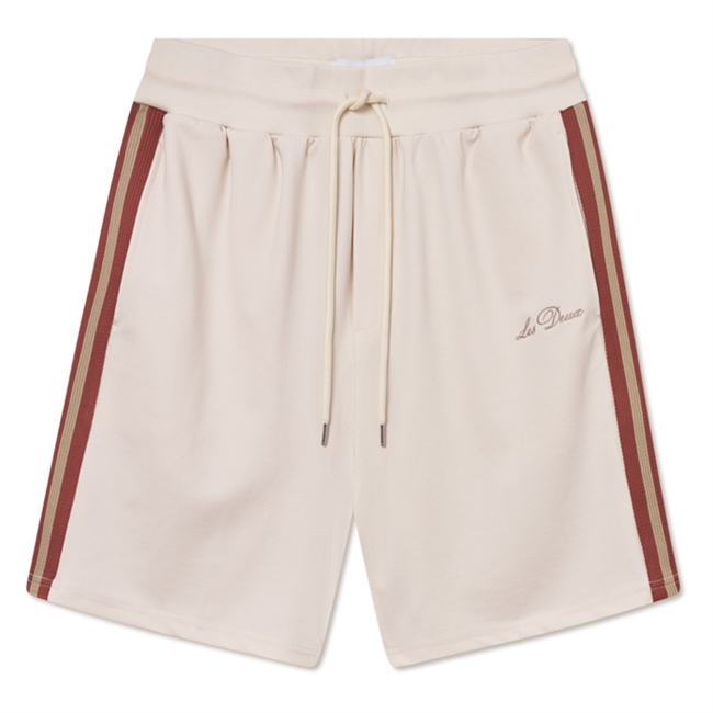 Lækre track shorts i sand farve fra Les Deux