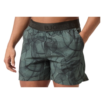 Smarte army grønne sports shorts fra Björn Borg