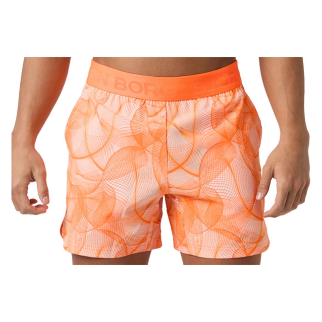 Smarte orange sports shorts fra Björn Borg