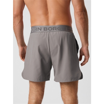 Short sports shorts fra Björn Borg med logo i grå