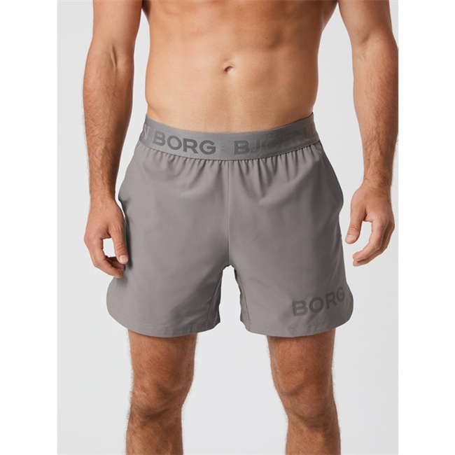 Short sports shorts fra Björn Borg med logo i grå
