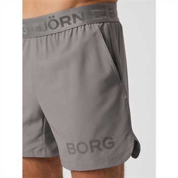 Short sports shorts fra Björn Borg med logo i grå