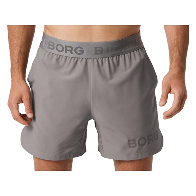 Short sports shorts fra Björn Borg med logo i grå