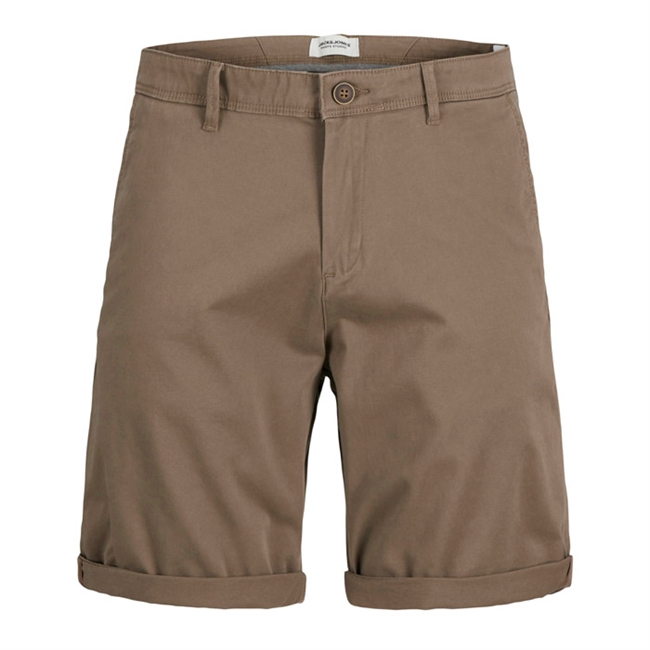 Klassiske chino shorts i brun fra Jack & Jones