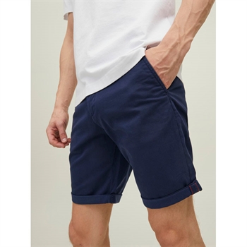 Klassiske chino shorts i mørkeblå fra Jack & Jones