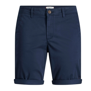 Klassiske chino shorts i mørkeblå fra Jack & Jones