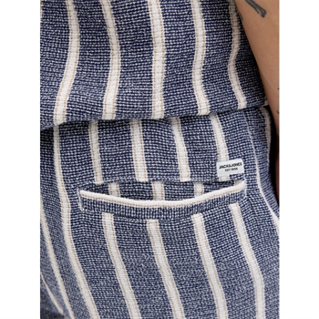 Lækre stribet jogger shorts i blå og hvid fra Jack & Jones