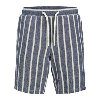 Lækre stribet jogger shorts i blå og hvid fra Jack & Jones