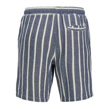 Lækre stribet jogger shorts i blå og hvid fra Jack & Jones