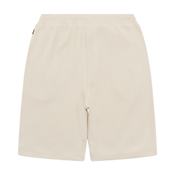 Moderne plisserede shorts i sand farve fra Woodbird