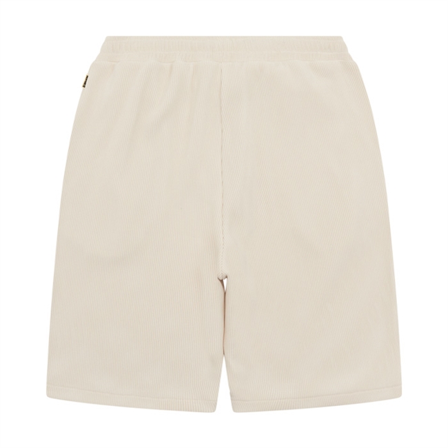 Moderne plisserede shorts i sand farve fra Woodbird