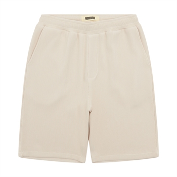 Moderne plisserede shorts i sand farve fra Woodbird