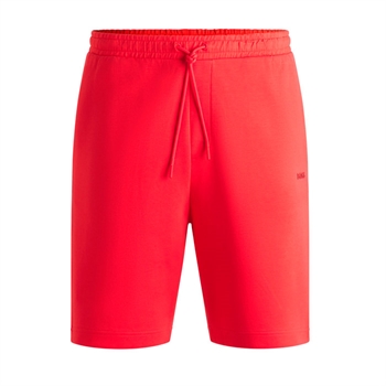 Lækre sweatpants shorts i rød fra BOSS.