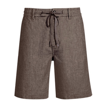 Chino tapered hør shorts i lysegrå fra BOSS