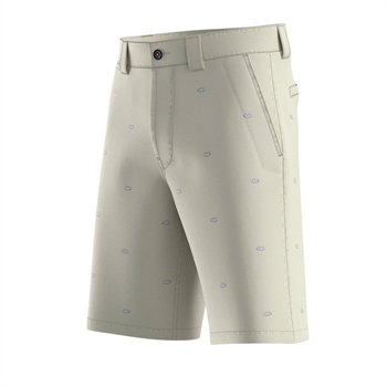 Lækre chino shorts i beige med broderede fisk fra BOSS.