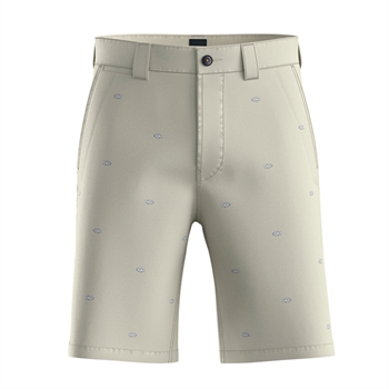 Lækre chino shorts i beige med broderede fisk fra BOSS.