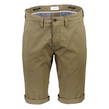 Stretch chino shorts i grøn fra Jack's