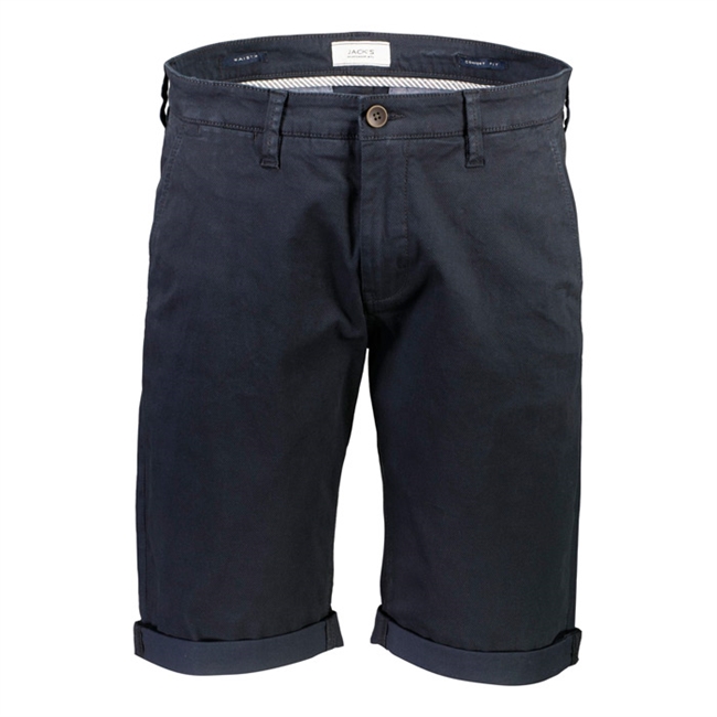 Stretch chino shorts i mørkeblå fra Jack\'s