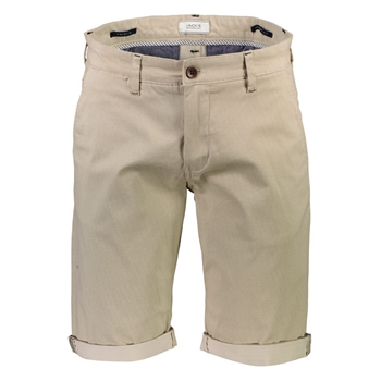 Stretch chino shorts i sand farve fra Jack's