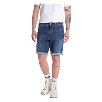 Lækre denim shorts i mellemblå fra Replay