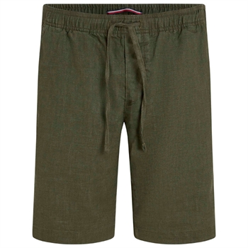 Smarte hør shorts i grøn fra Tommy Hilfiger.
