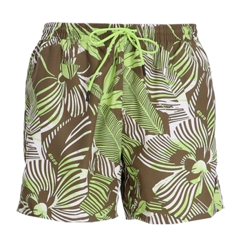 Farverige badeshorts med blomster mønster fra BOSS.