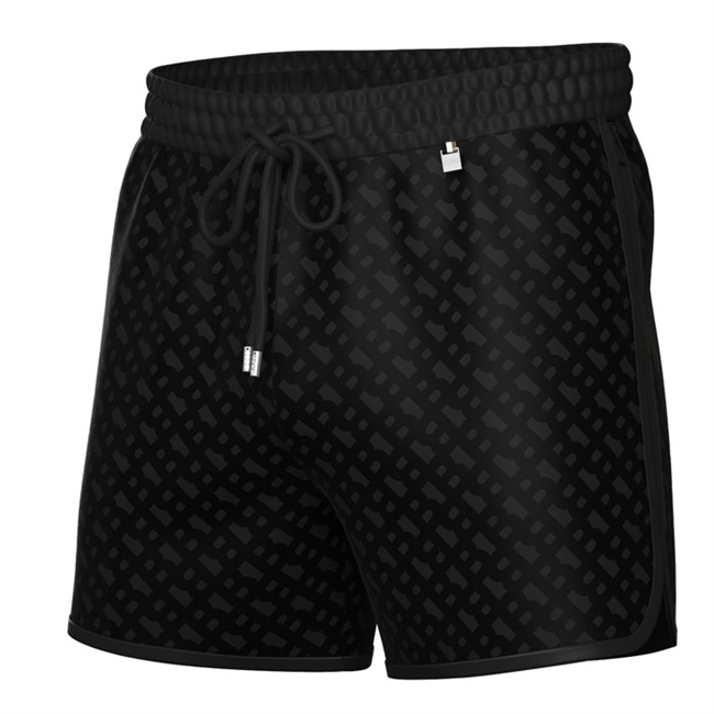 Lækre "all over print" badeshorts i sort fra BOSS.