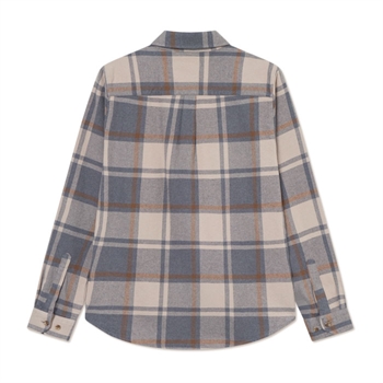 Moderne checkmønsteret overshirt i grå fra Lex Deux