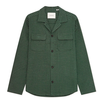 Stilren luftig overshirt i mørkegrøn fra Lex Deux