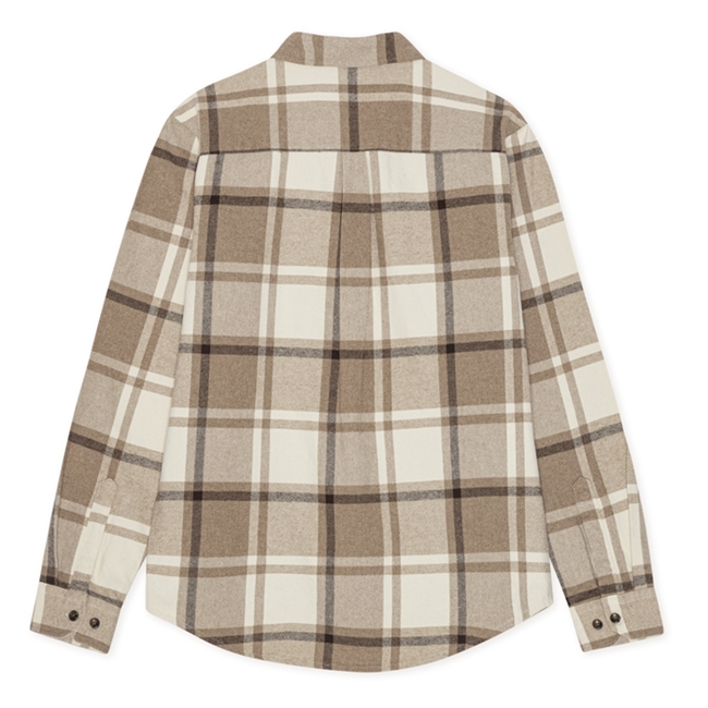 Les Deux Check Flannel Overshirt Caribou