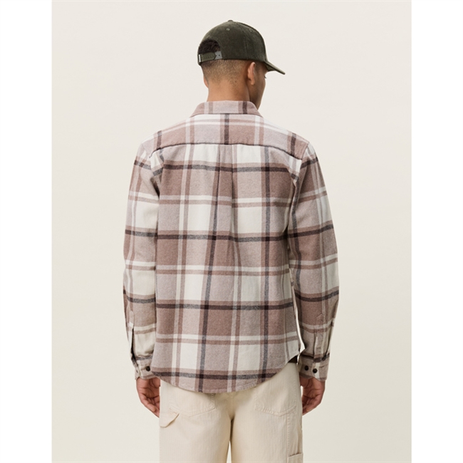 Les Deux Check Flannel Overshirt Caribou