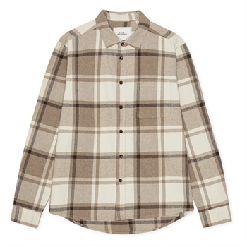 Les Deux Check Flannel Overshirt Caribou