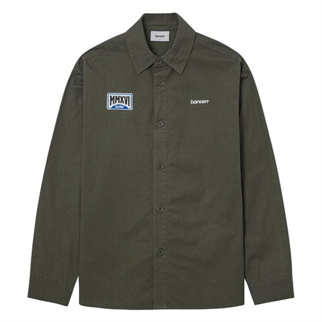 Moderne sort overshirt med smarte detaljer fra Bareen