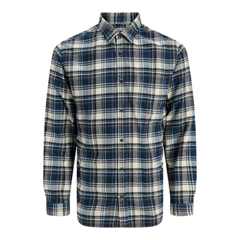 Pæn blåternet overshirt fra Jack & Jones