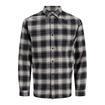 Pæn ternet overshirt i grå fra Jack & Jones
