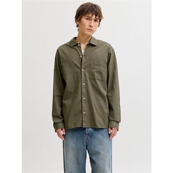 Lækker moderne overshirt i grøn fra Jack & Jones