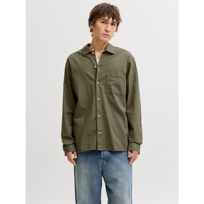 Lækker moderne overshirt i grøn fra Jack & Jones