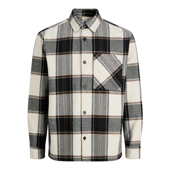 Jack & Jones Jjejjackson Overshirt Ternet Hvid/grå
