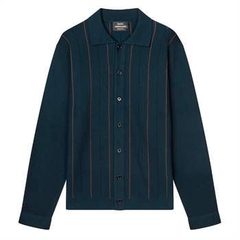 Mads Nørgaard Brando Knit Overshirt Mørkeblå