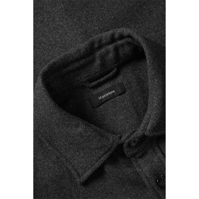 Moderne basic overshirt i mørkegrå fra Matinique