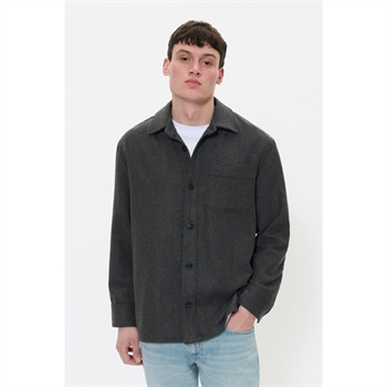 Moderne basic overshirt i mørkegrå fra Matinique