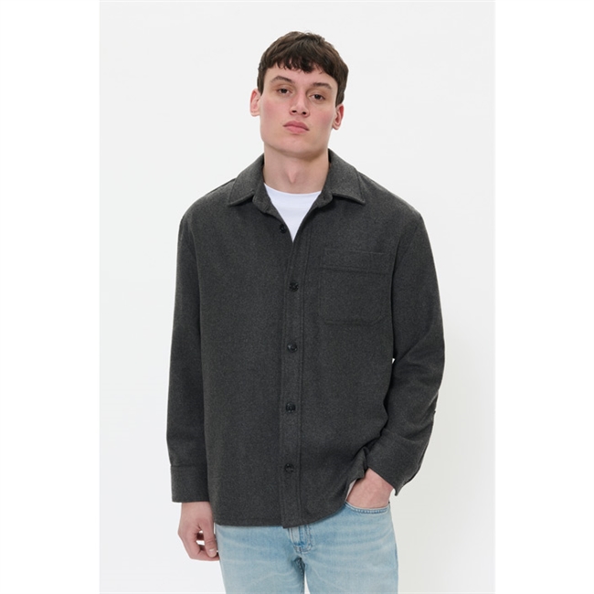 Moderne basic overshirt i mørkegrå fra Matinique