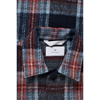Moderne ternet overshirt i blå tern fra Matinique