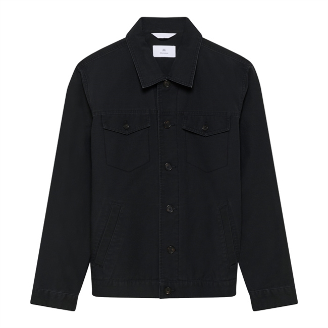 Moderne basic overshirt i sort fra Matinique