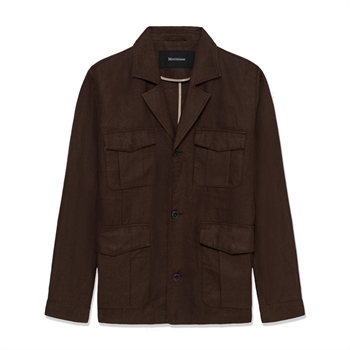 Moderne pæn overshirt i mørkebrun fra Matinique