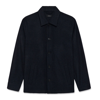 Matinique Maorignal Overshirt Stribet Mørkeblå